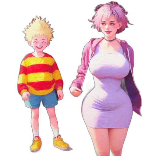 dress, creature, jacket, concept art transparent PNG cut-out