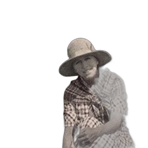 hat, dress, staff, face transparent PNG cut-out