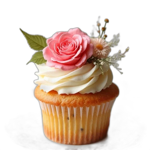 food, crown, flower, photorealistic transparent PNG cut-out