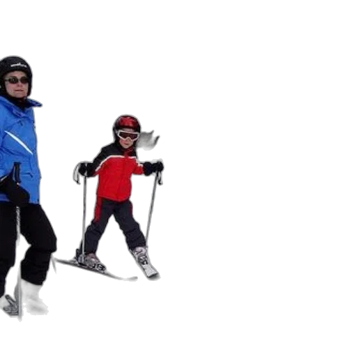snow, family, enjoys, skiing transparent PNG cut-out
