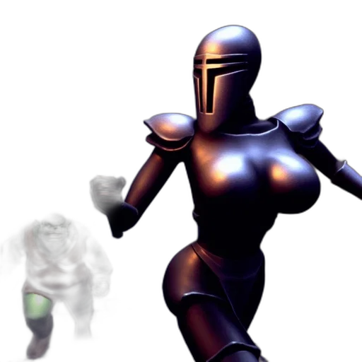 robot, 3d render, concept art, pixel art transparent PNG cut-out