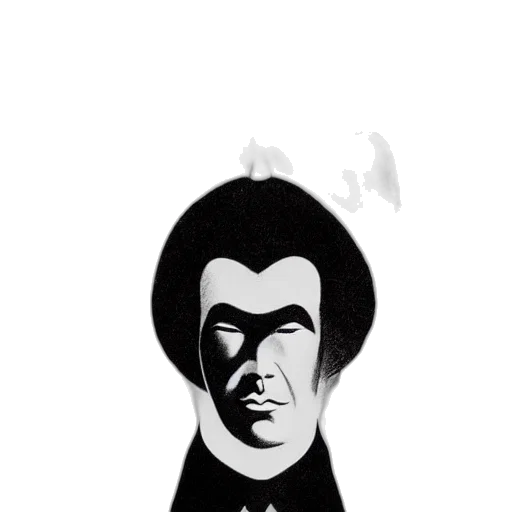 face, mask, hair, comic book art transparent PNG cut-out