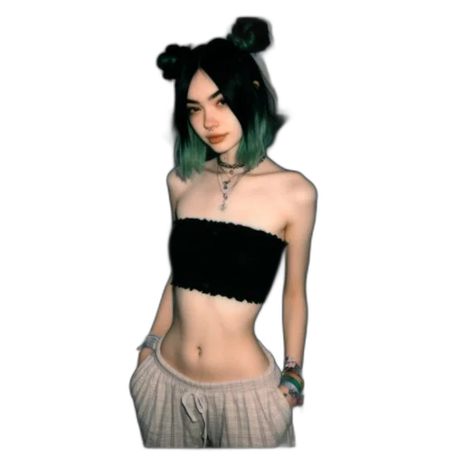 dress, staff, jewelry, hair transparent PNG cut-out