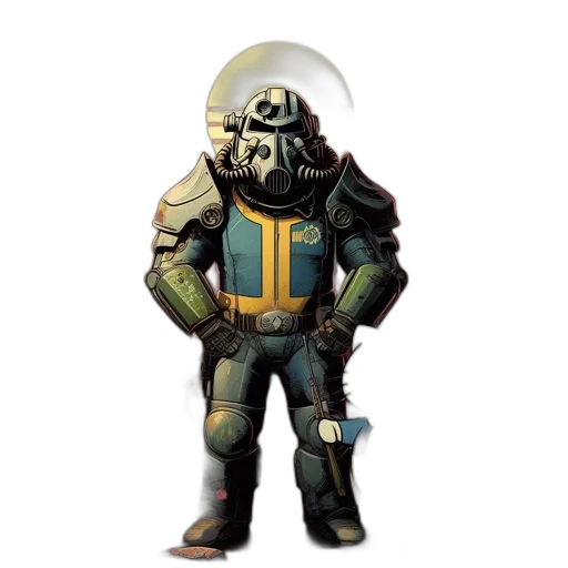 mask, jacket, robot, creature transparent PNG cut-out