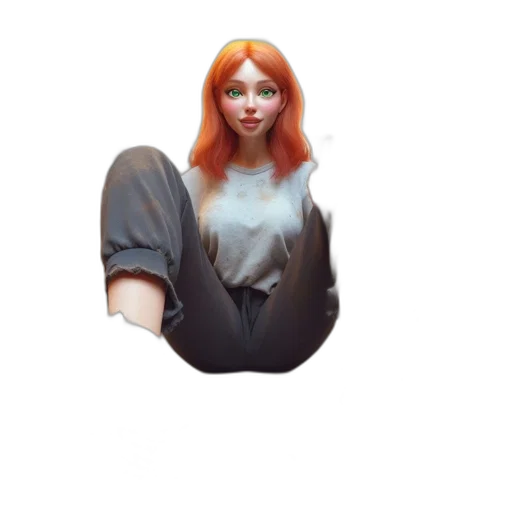 face, staff, dress, creature transparent PNG cut-out