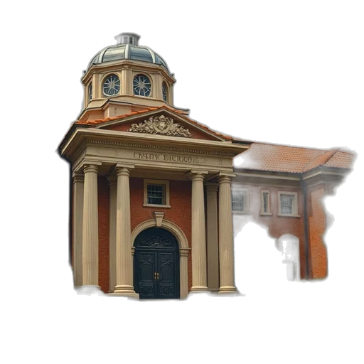 building, staff, 3d render, photorealistic transparent PNG cut-out