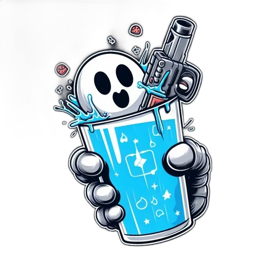 robot, weapon, pixel art, concept art transparent PNG cut-out