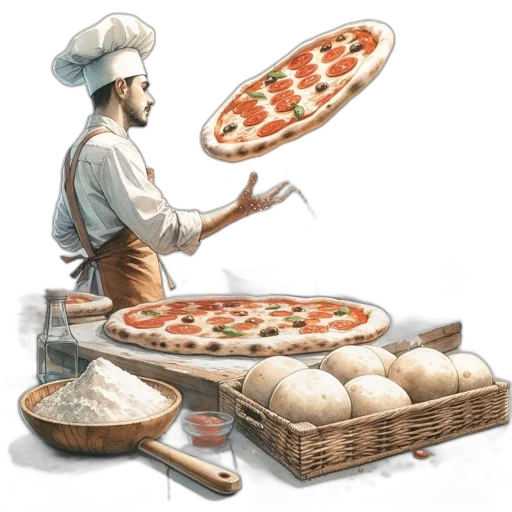 food, concept art, photorealistic, 3d render transparent PNG cut-out