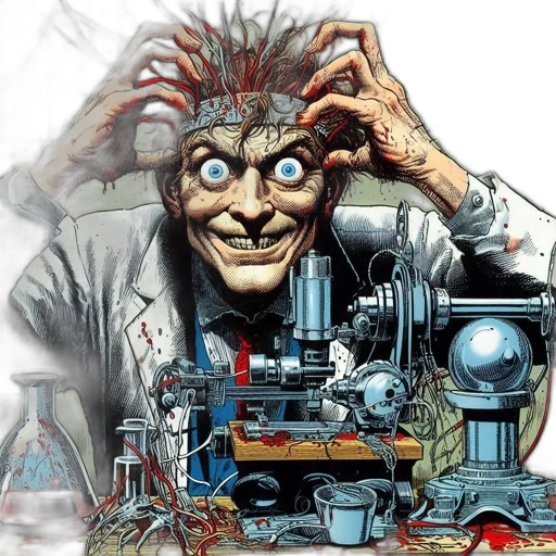 robot, face, concept art, comic book art transparent PNG cut-out