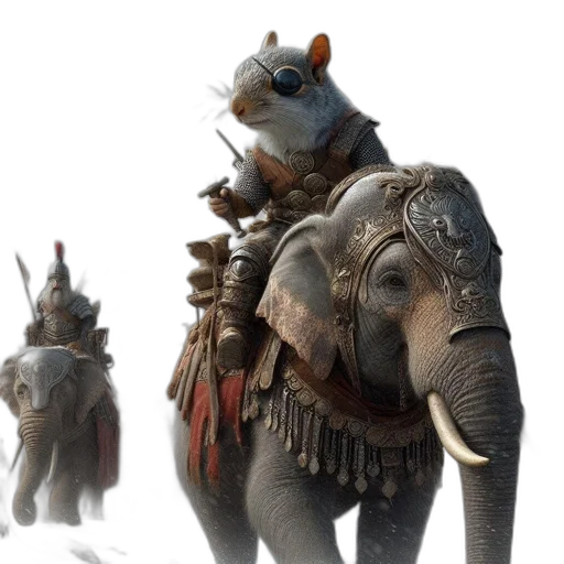 animal, creature, concept art, 3d render transparent PNG cut-out