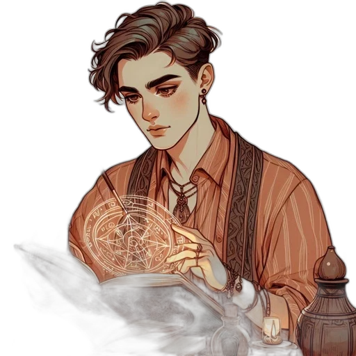 fantasy art, concept art, watercolor, oil painting transparent PNG cut-out
