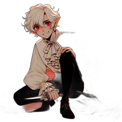 creature, staff, mask, jacket transparent PNG cut-out