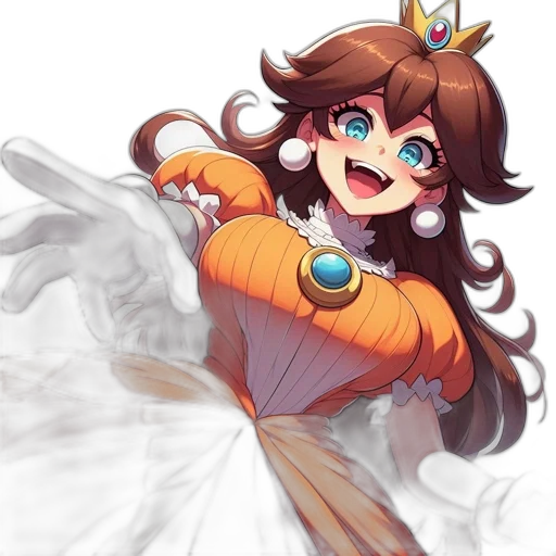 crown, staff, dress, weapon transparent PNG cut-out