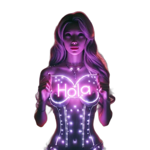 dress, robot, concept art, 3d render transparent PNG cut-out
