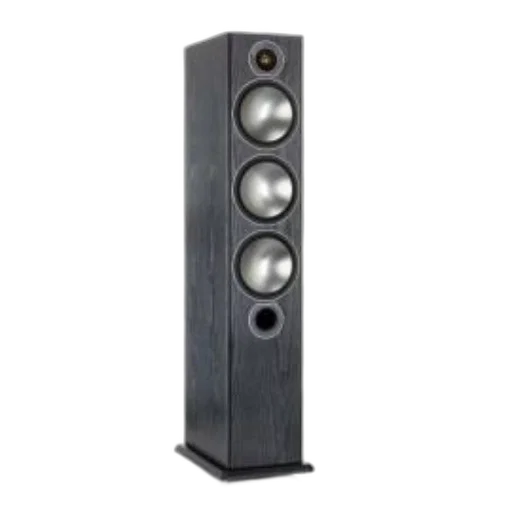tall, black, floor-standing, speaker transparent PNG cut-out