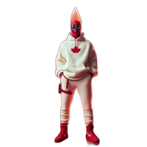 jacket, staff, mask, creature transparent PNG cut-out