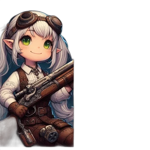 weapon, staff, dragon, robot transparent PNG cut-out