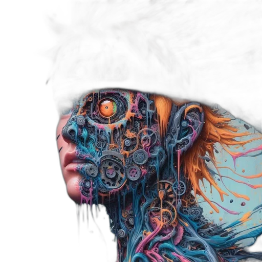 mask, face, creature, robot transparent PNG cut-out