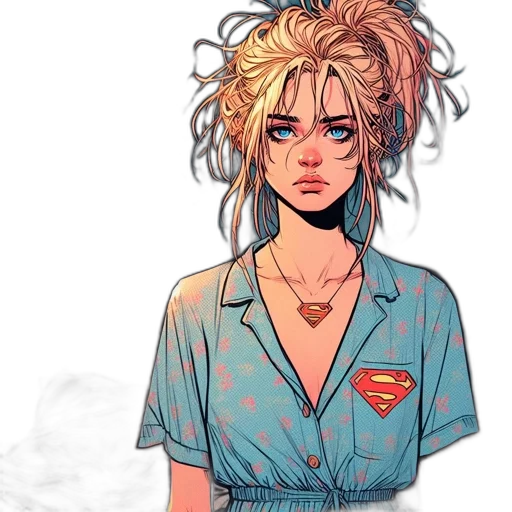 dress, comic book art, concept art, cartoon transparent PNG cut-out