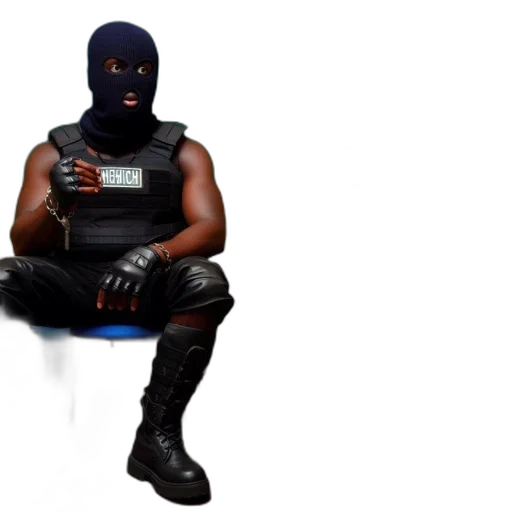 mask, weapon, concept art, cyberpunk transparent PNG cut-out