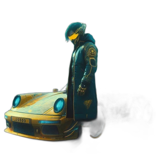 car, robot, weapon, jacket transparent PNG cut-out