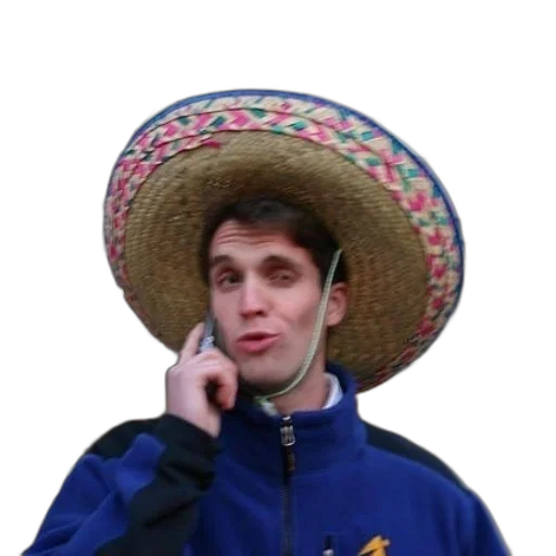 hat, staff, jacket, face transparent PNG cut-out
