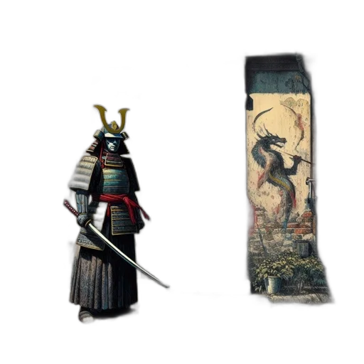 sword, staff, weapon, dragon transparent PNG cut-out