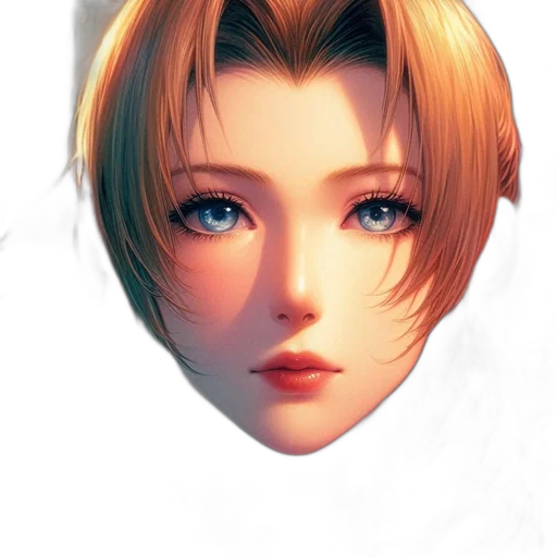 face, mask, crown, hair transparent PNG cut-out