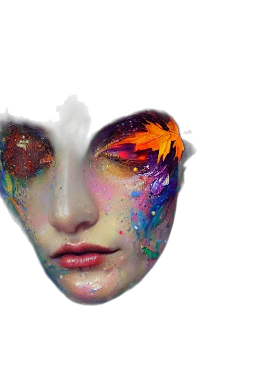 mask, face, crown, photorealistic transparent PNG cut-out