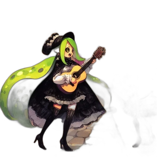 mask, hat, staff, dress transparent PNG cut-out