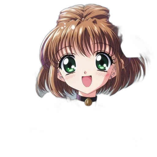 hair, staff, face, weapon transparent PNG cut-out