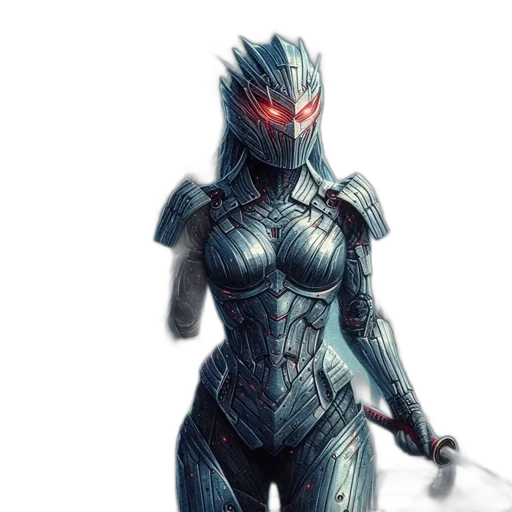 robot, concept art, comic book art, fantasy art transparent PNG cut-out