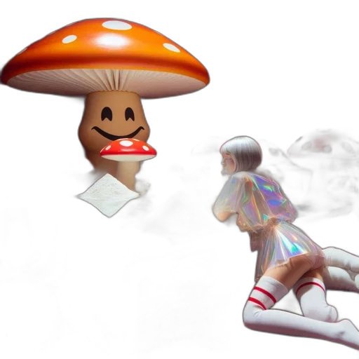 hat, umbrella, shoes, concept art transparent PNG cut-out