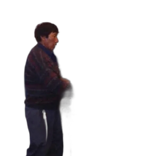jacket, staff, creature, robot transparent PNG cut-out
