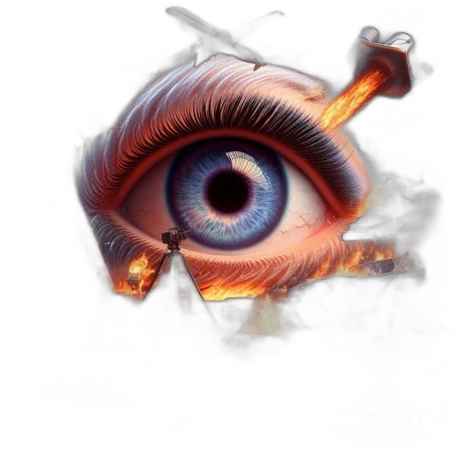 face, mask, staff, creature transparent PNG cut-out