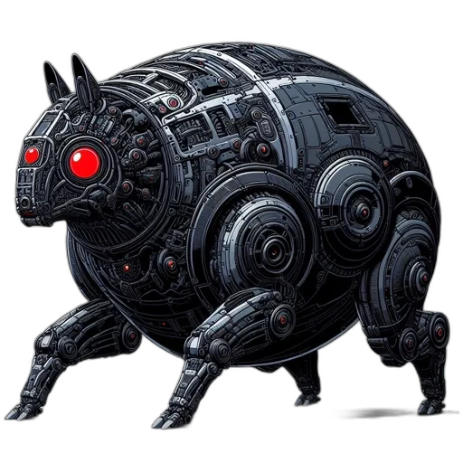 robot, animal, creature, concept art transparent PNG cut-out