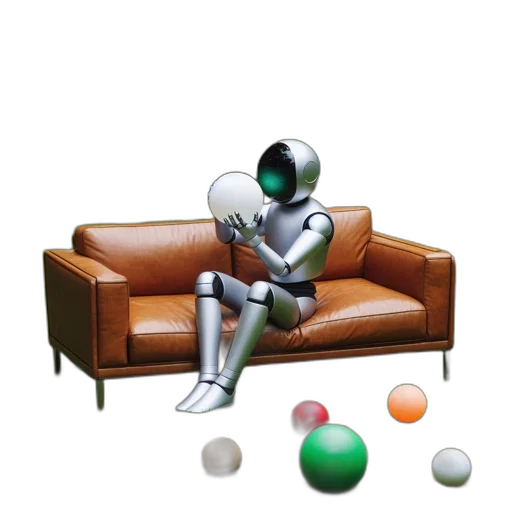 robot, furniture, mask, concept art transparent PNG cut-out