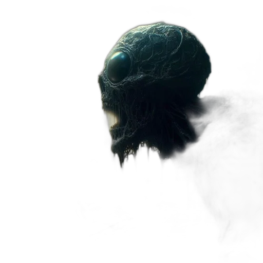 mask, creature, hair, face transparent PNG cut-out
