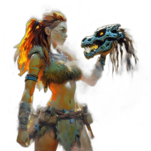 dragon, weapon, staff, creature transparent PNG cut-out