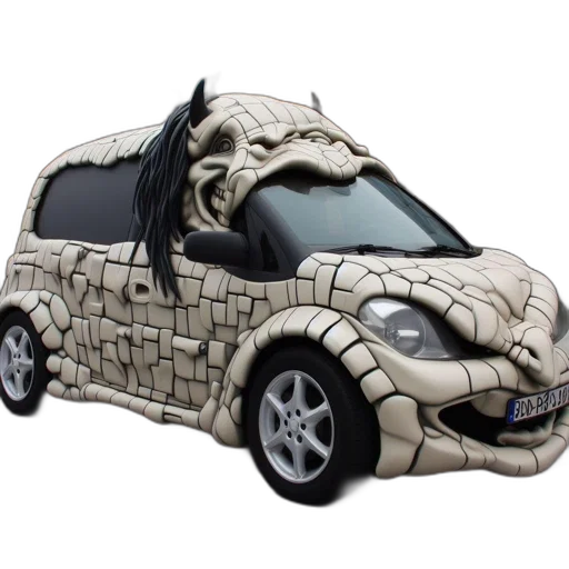 car, dragon, animal, 3d render transparent PNG cut-out