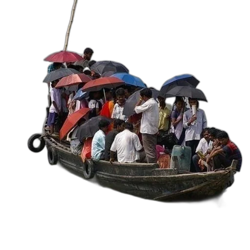 umbrella, car, staff, hat transparent PNG cut-out