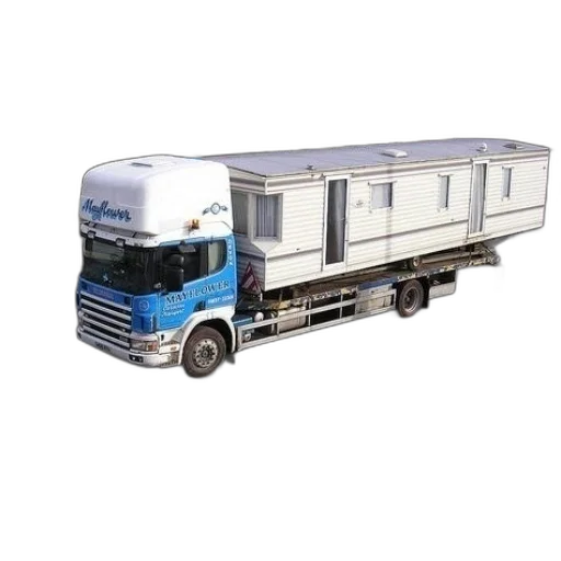 3d render, photorealistic, truck, trailer transparent PNG cut-out