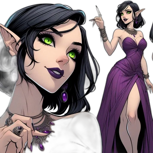 comic book art, concept art, fantasy art, cartoon transparent PNG cut-out