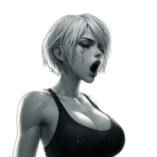 face, weapon, creature, jacket transparent PNG cut-out