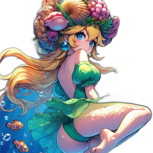 dress, crown, concept art, pixel art transparent PNG cut-out