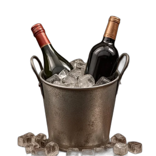 bottle, crown, jewelry, 3d render transparent PNG cut-out