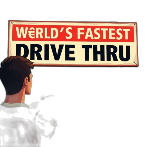 3d render, concept art, man, driving transparent PNG cut-out