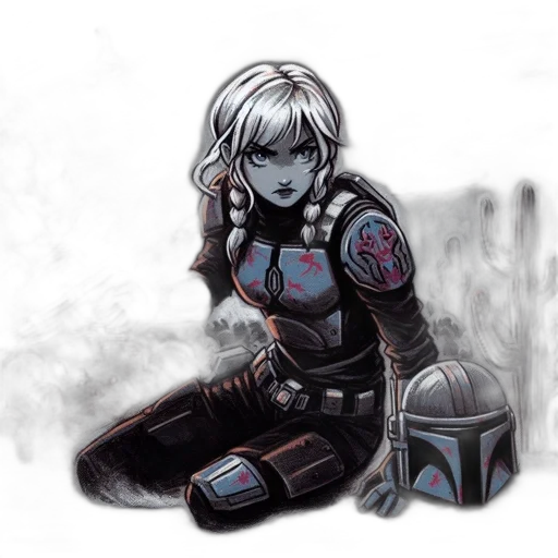 robot, comic book art, concept art, fantasy art transparent PNG cut-out
