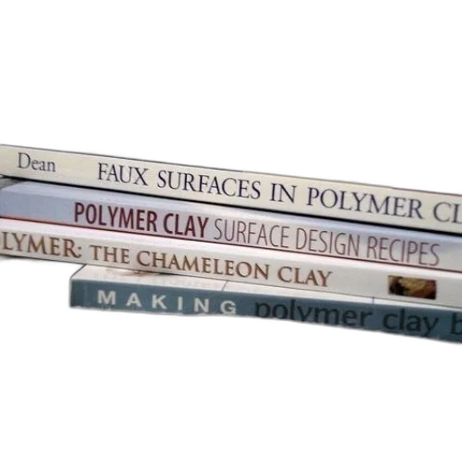 four, books, about, polymer transparent PNG cut-out