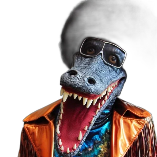 mask, jacket, dragon, creature transparent PNG cut-out
